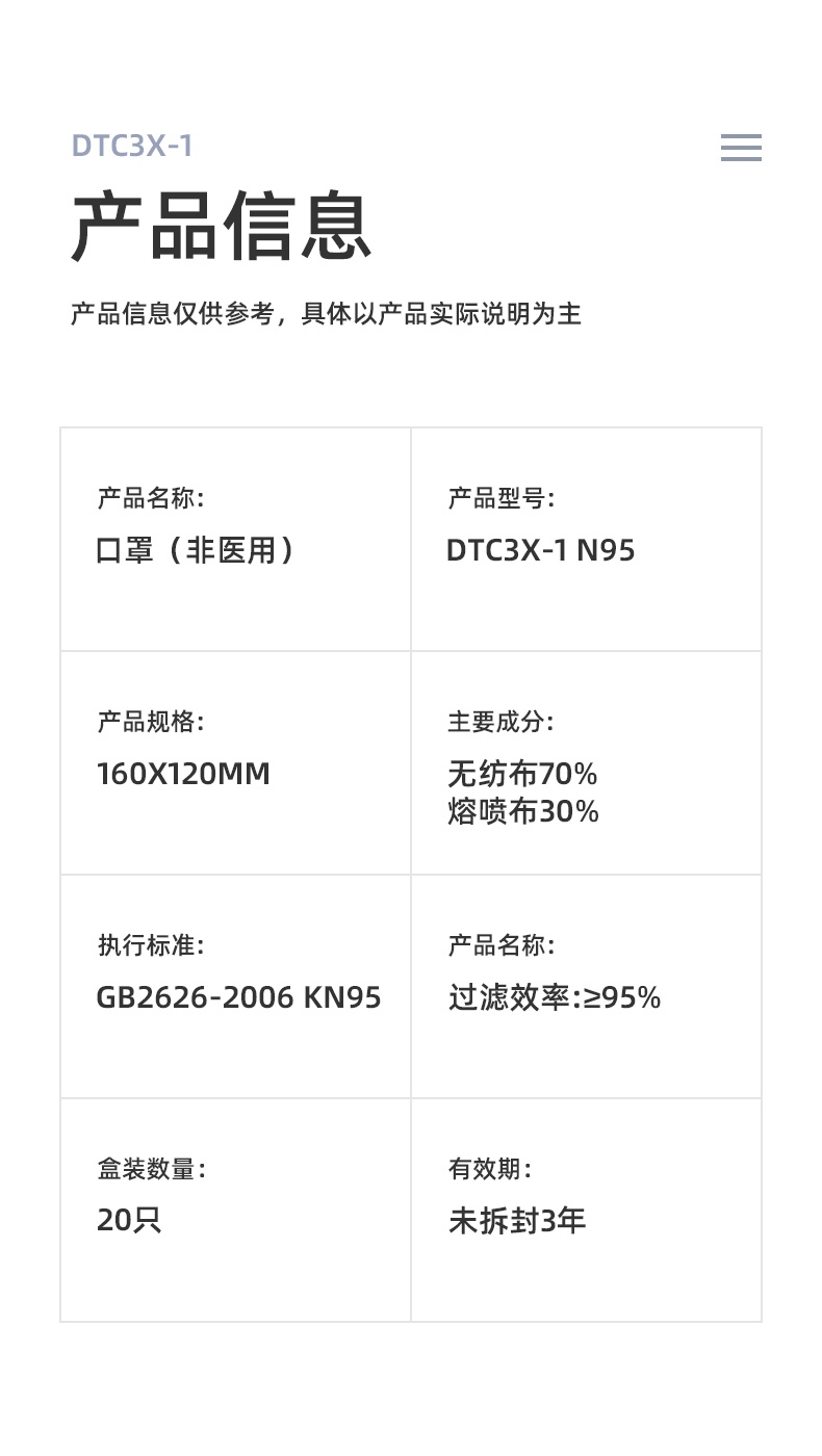 大勝DTC3X-1 KN95防塵口罩圖片10