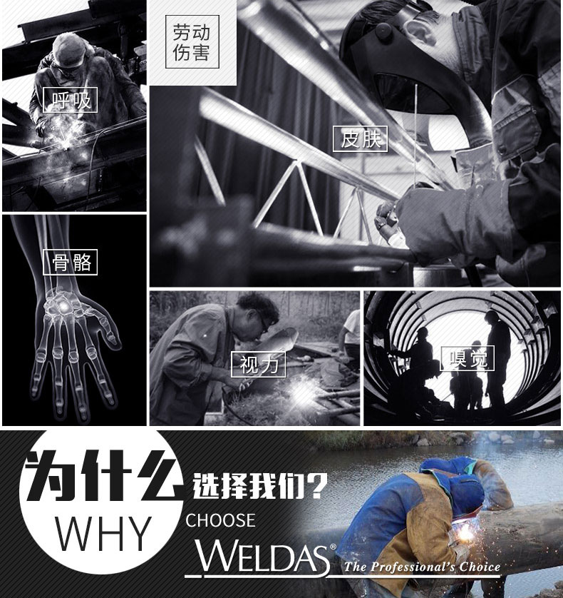 威特仕C33-6830藍(lán)色焊工服上衣圖片3