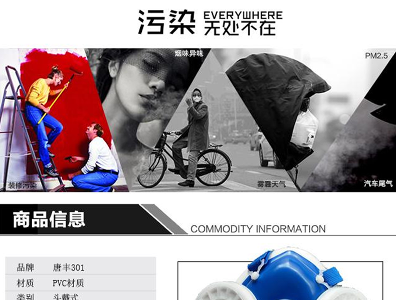 唐豐TF301防塵面具（藍(lán)色）圖1