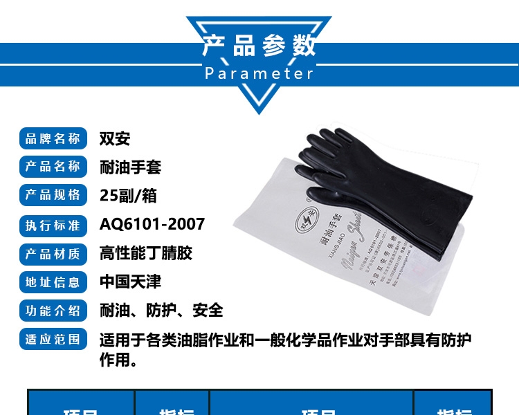雙安CX002耐油手套圖1
