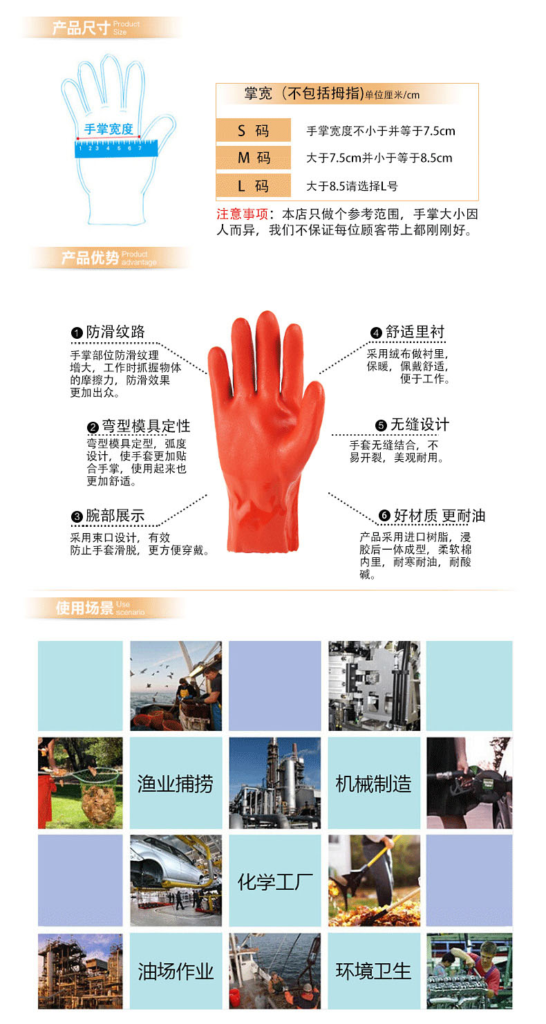 博爾格508耐油勞保手套圖3