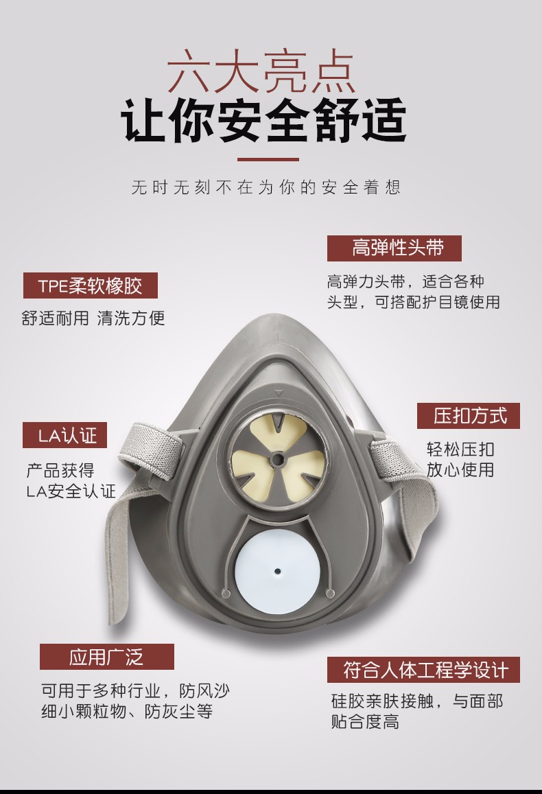 普達8005防塵面具圖3