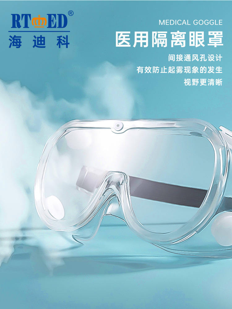 海迪科防霧防噴濺護(hù)目鏡圖片4