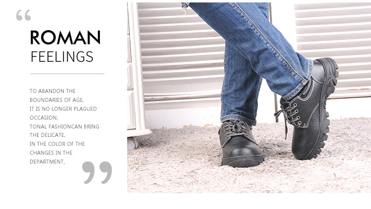 尊獅牛皮防砸防刺穿安全鞋圖片22