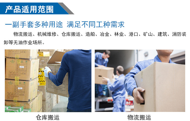 華特紗耐磨防滑勞保手套圖片3