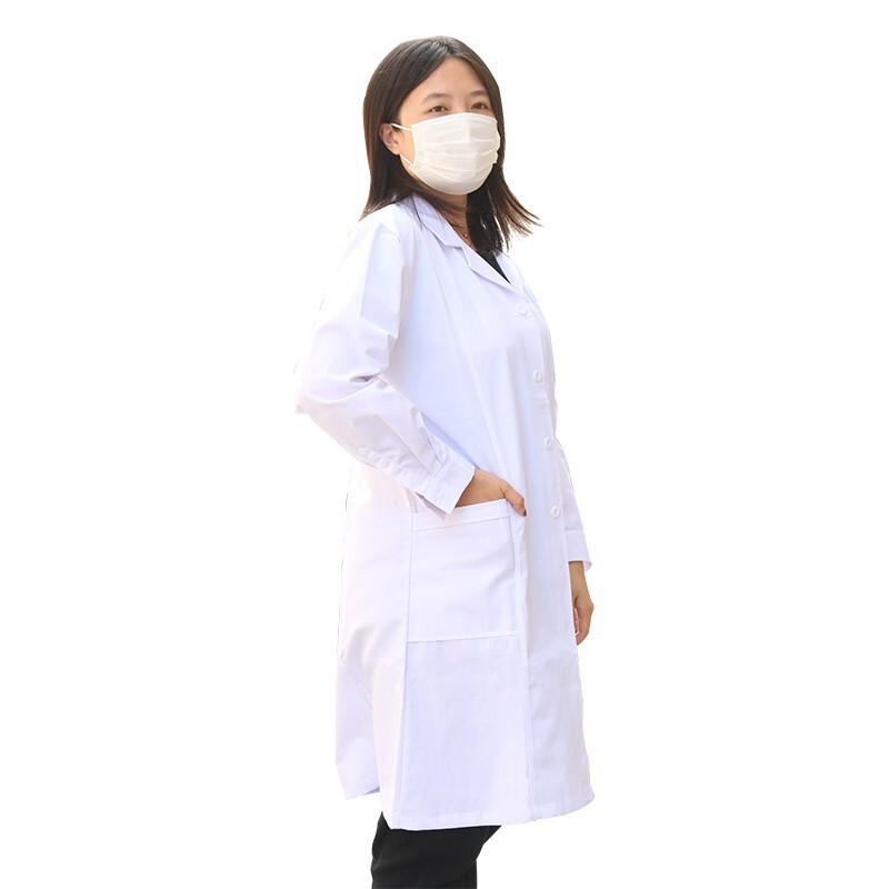 星工XG-DG3實驗室食品衛生長袖白大褂 工作服圖片2