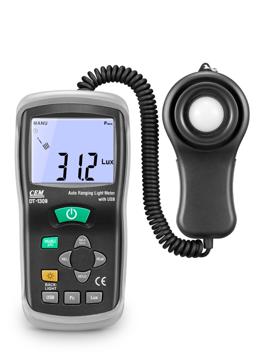 華盛昌DT-1309多功能數字式照度計圖片2