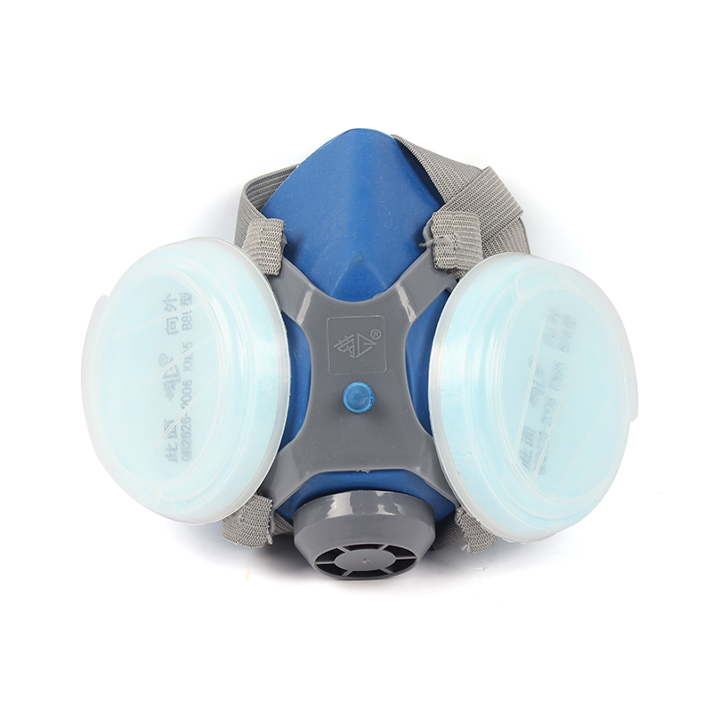 勞衛302雙濾盒半面罩防塵面具圖片