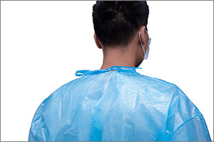 永霏M230連身式PP+PE膜一次性使用隔離衣圖片1