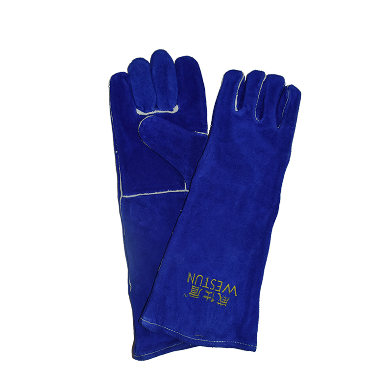 威仕盾G-2054寶藍色18寸電焊手套圖片