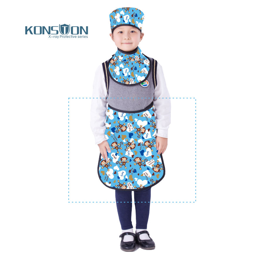 康仕盾LF022C無鉛型兒童性腺短圍裙圖片