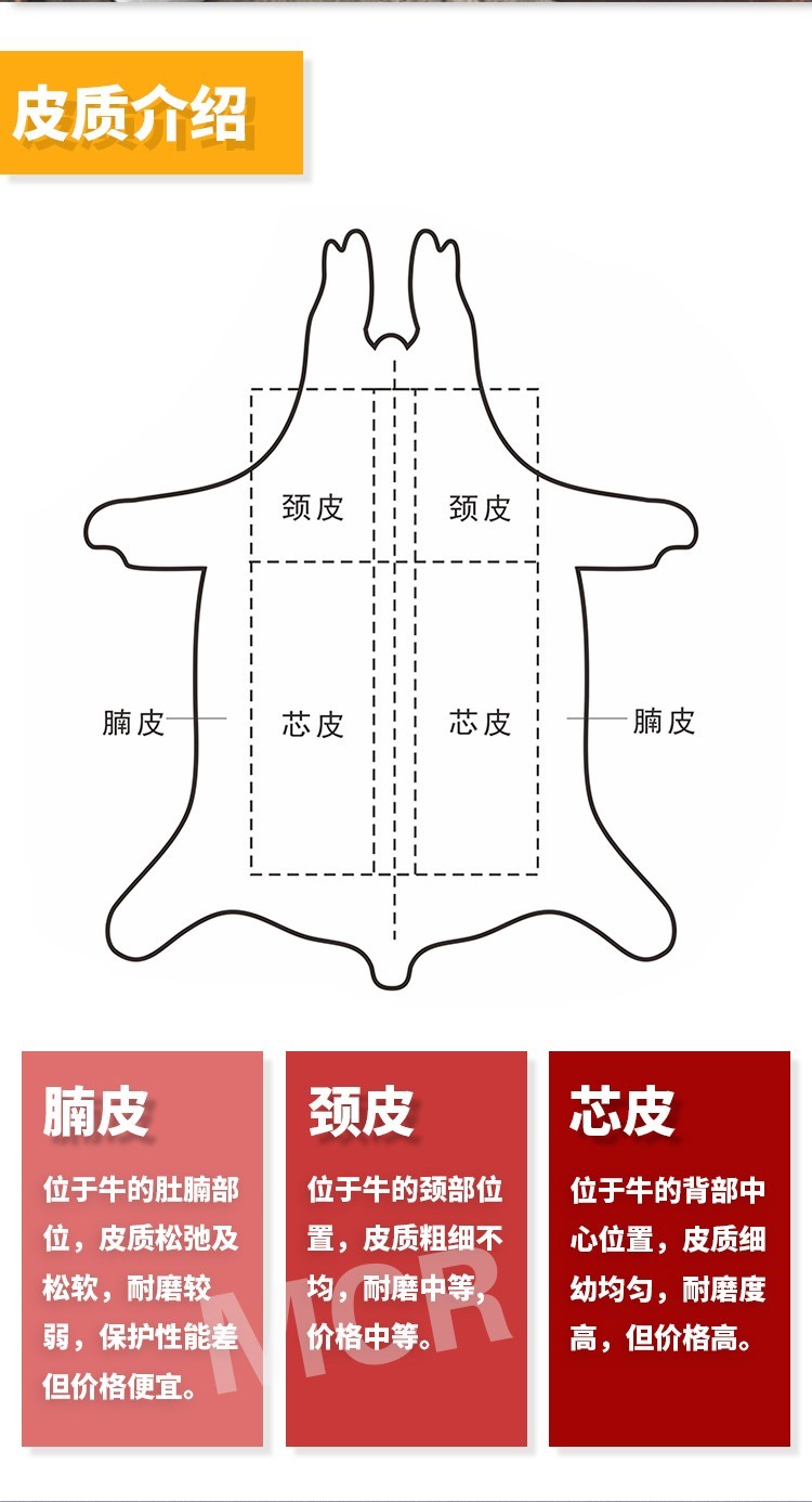 焊獸4153P原色二層電焊手套圖片2
