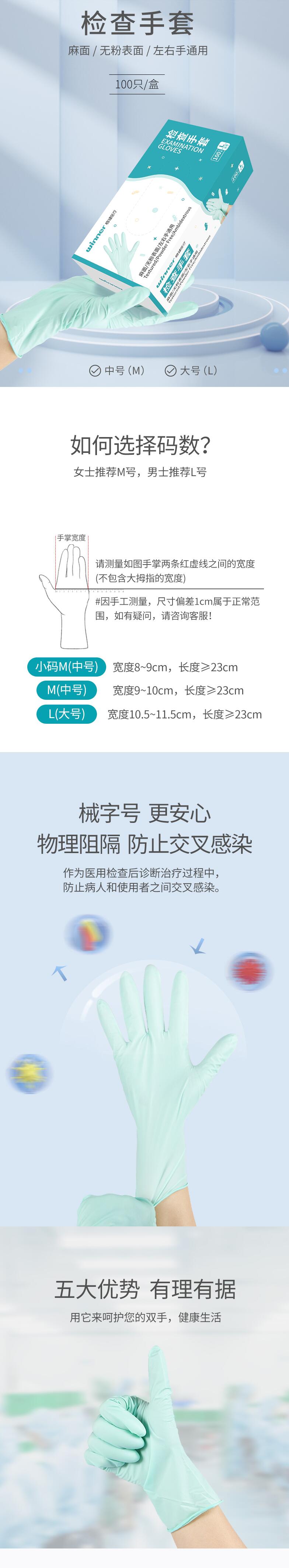 穩健604-007719丁腈醫用手套圖片1