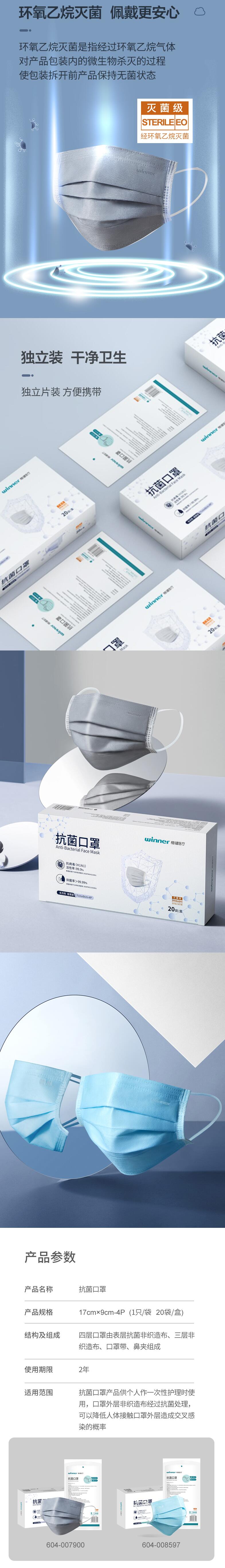 穩健604-008597滅菌級抗菌防塵口罩圖片2