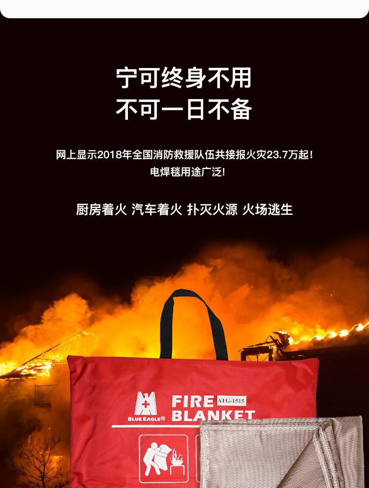 藍(lán)鷹ATG1515逃生滅火毯圖片4