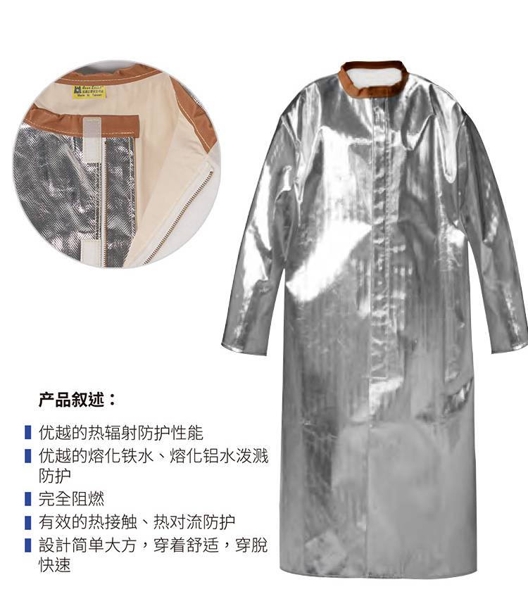 藍鷹AL29標準鋁箔布大衣圖片11