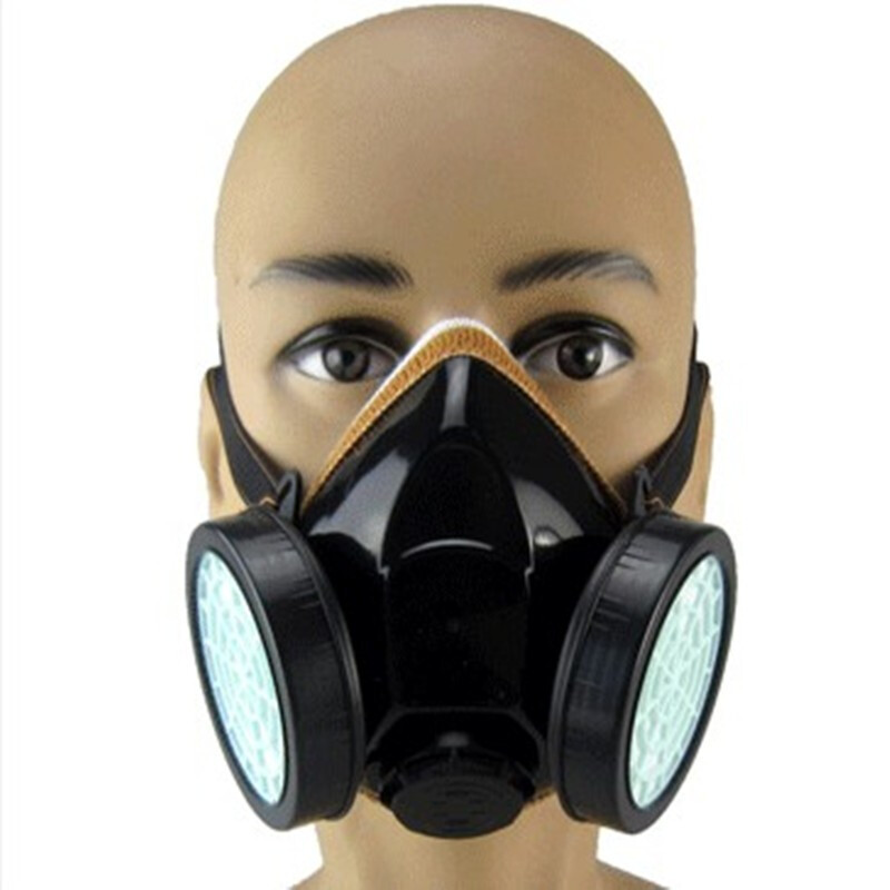 藍鷹NP304橡膠雙濾盒半面罩防毒面具圖片1