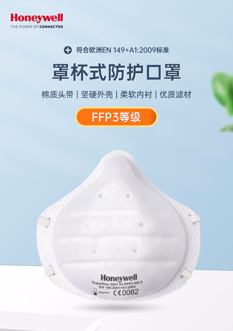 霍尼韋爾1032501 FFP3口罩頭戴式防護口罩