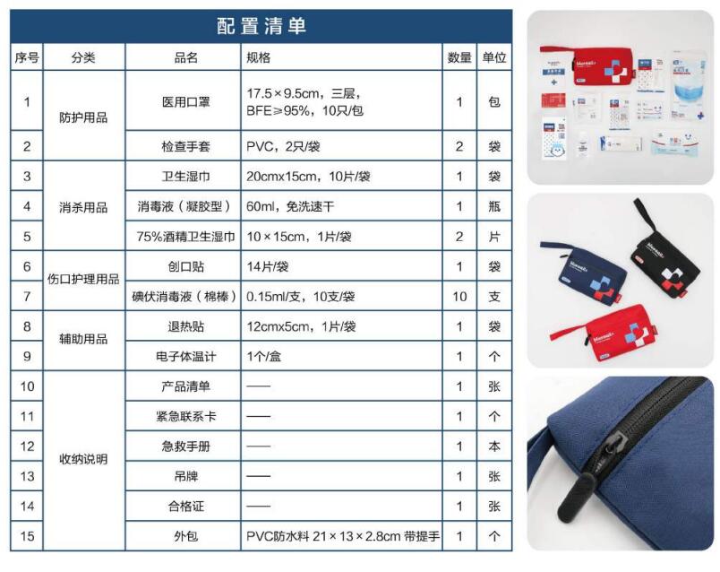 藍(lán)帆醫(yī)療FY-B009便攜防疫包圖片