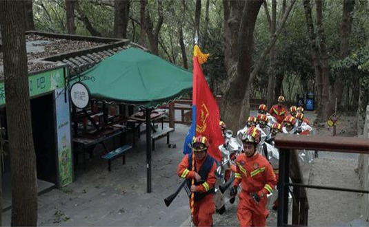 上海誠格集團隔熱斗篷助力佘山森林防火演練圖片1