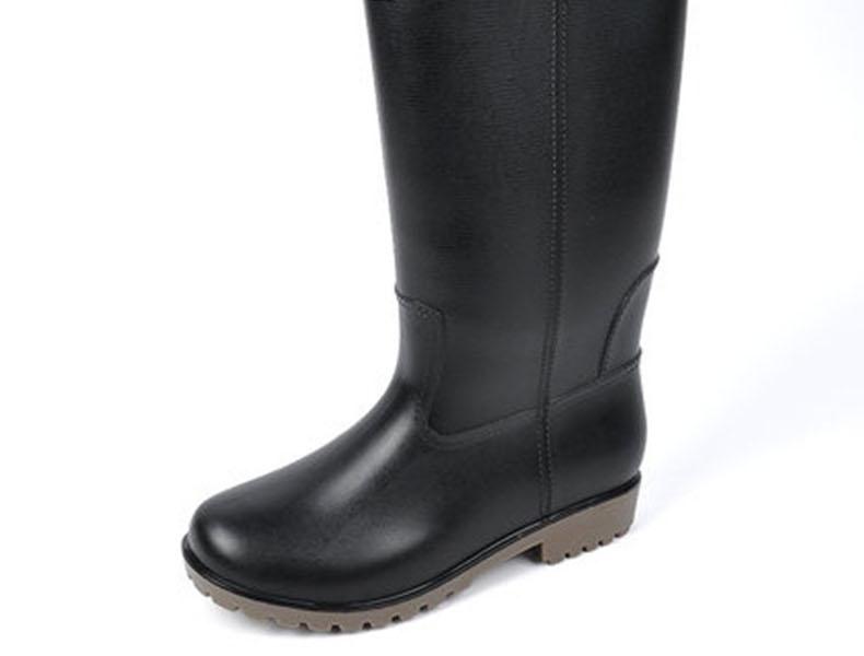 1回力8128黑色PVC高筒雨靴圖片11