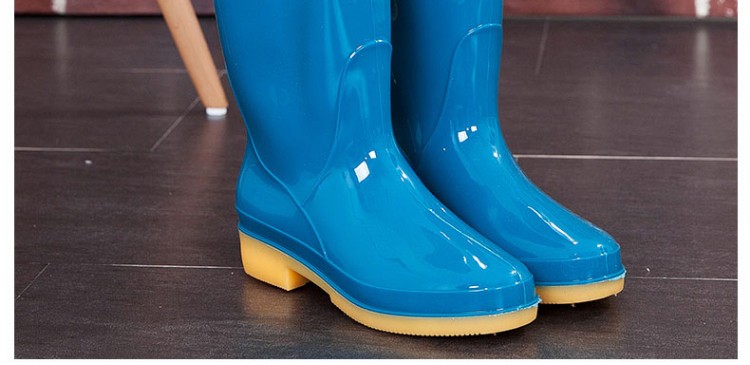 回力813藍(lán)色PVC高筒雨靴圖片7
