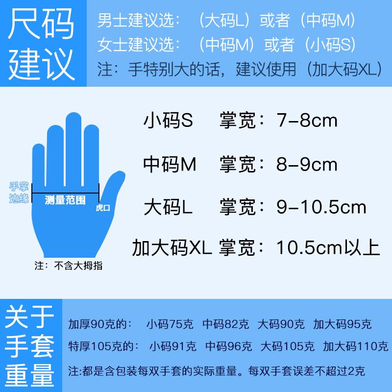 南洋牛筋85克全涂層乳膠手套21