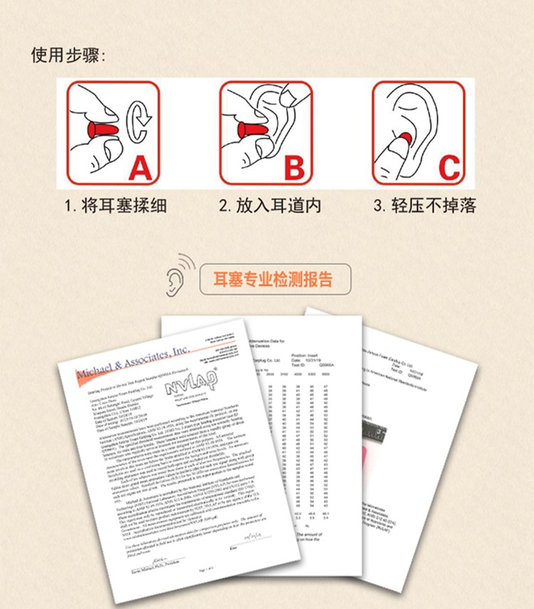 PIP 265-200U子彈型PU無(wú)線防噪音耳塞圖片7