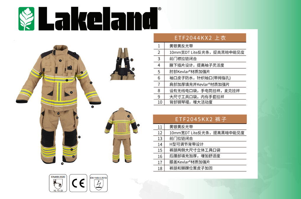 歐標(biāo)雷克蘭消防服套裝推薦3