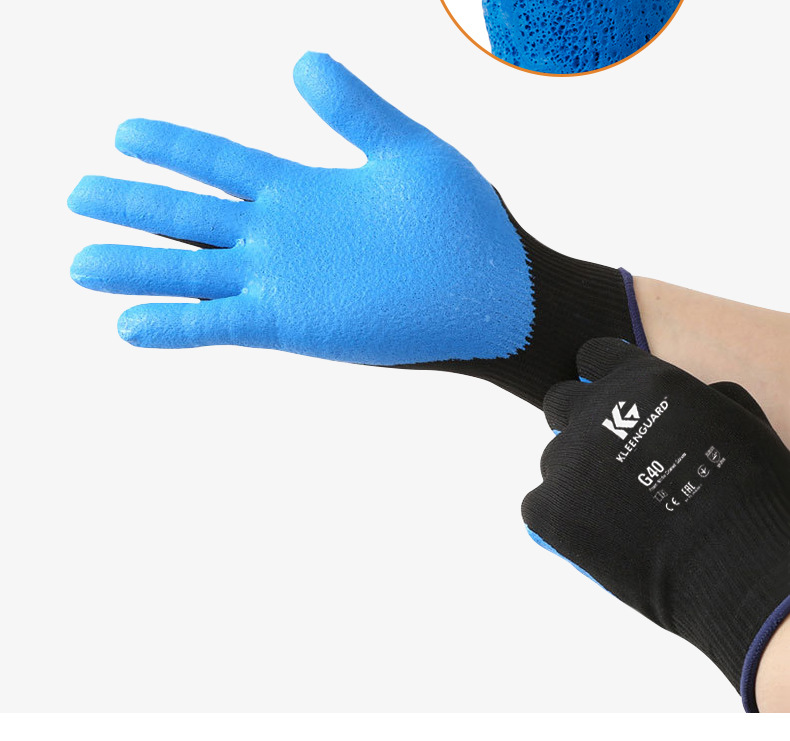 金佰利40227B G40發泡丁腈涂層勞保手套L圖片9