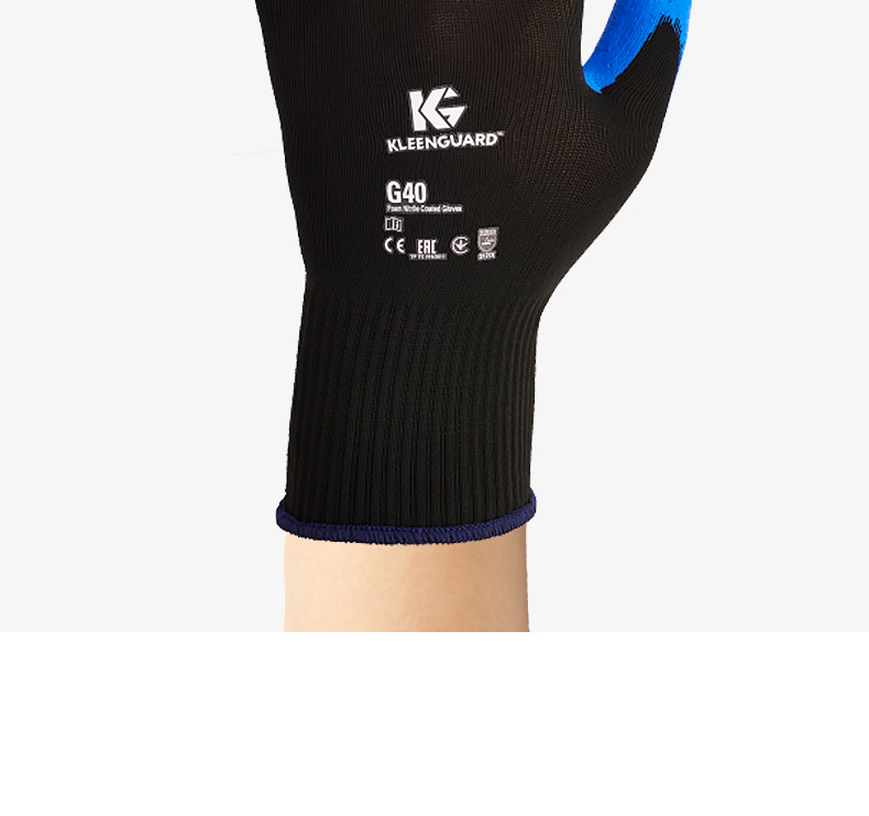 金佰利40227B G40發泡丁腈涂層勞保手套L圖片11