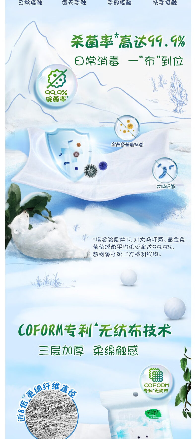 金佰利91345 Kleenex舒潔棉柔殺菌衛生濕巾圖片4