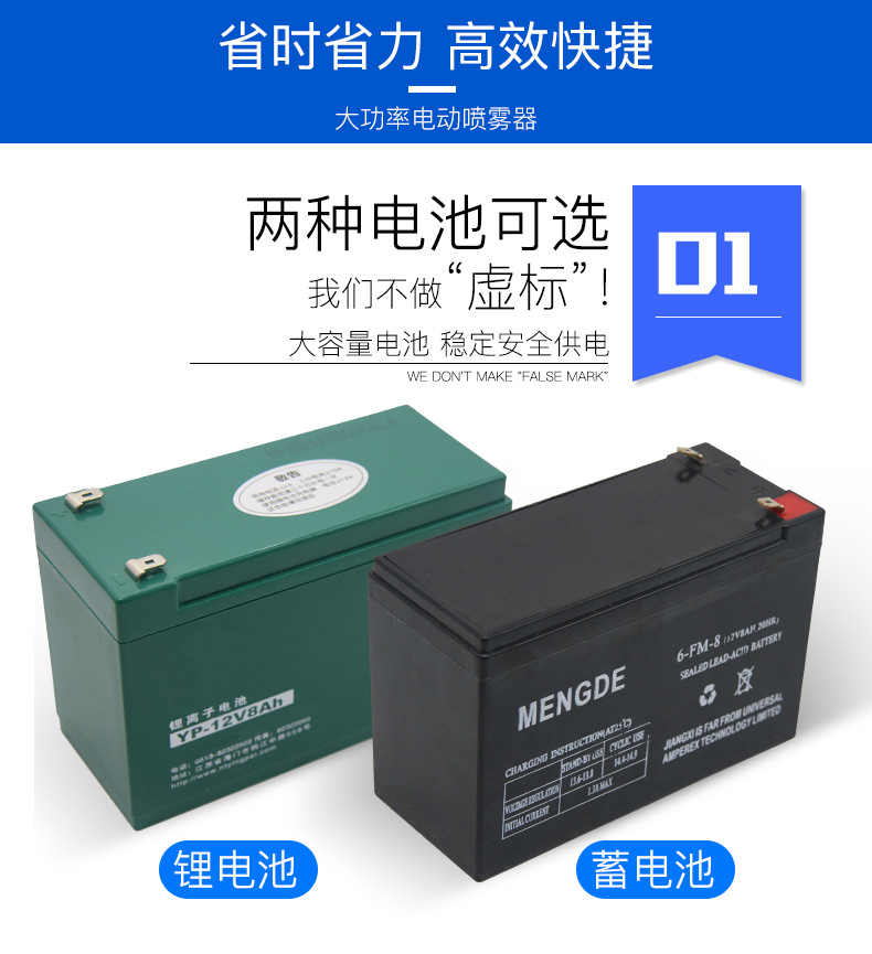 背負式電動噴霧器20L加厚農用打藥噴霧機3