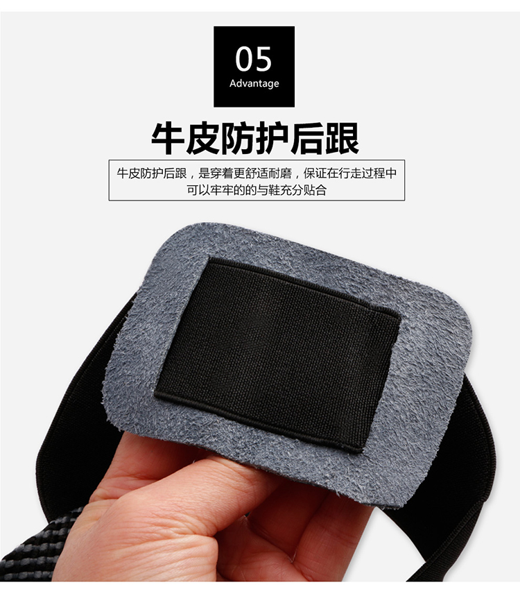 定和DH7019防砸鞋套牛皮訪客參觀鋼頭勞保鞋套8