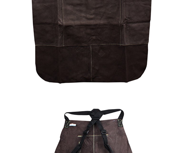 友盟AP-6100炭啡色全皮護胸焊工服圖片6