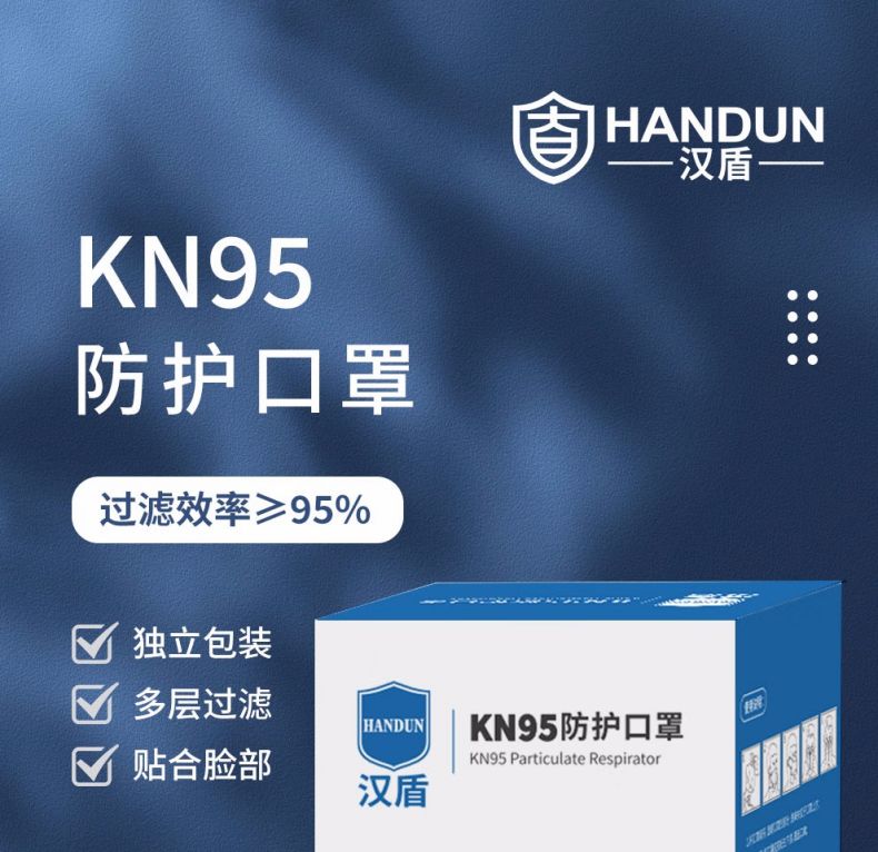 漢盾HD9522 KN95頭戴式折疊防塵口罩1