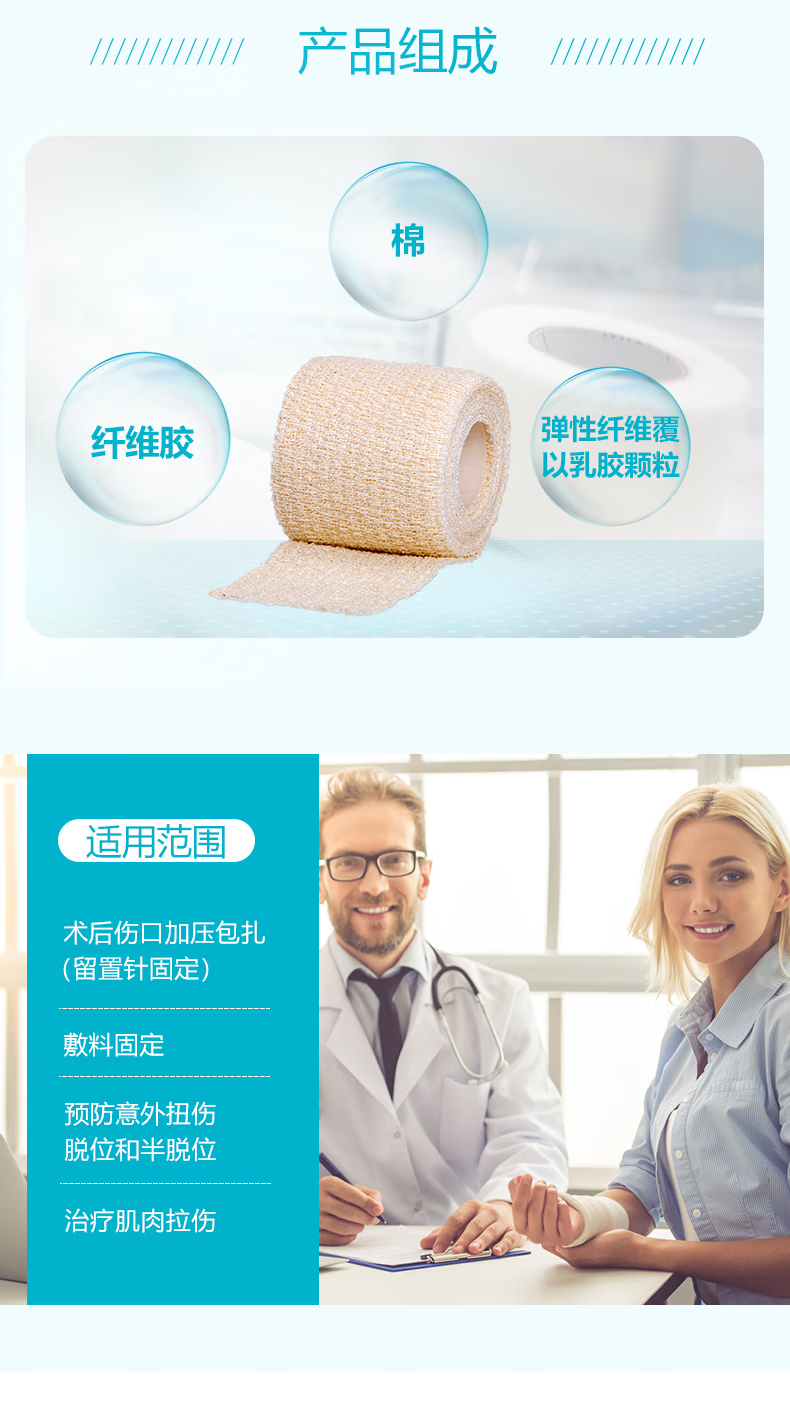 URGO優格耐樂固Nylexogrip自粘彈性繃帶圖片3