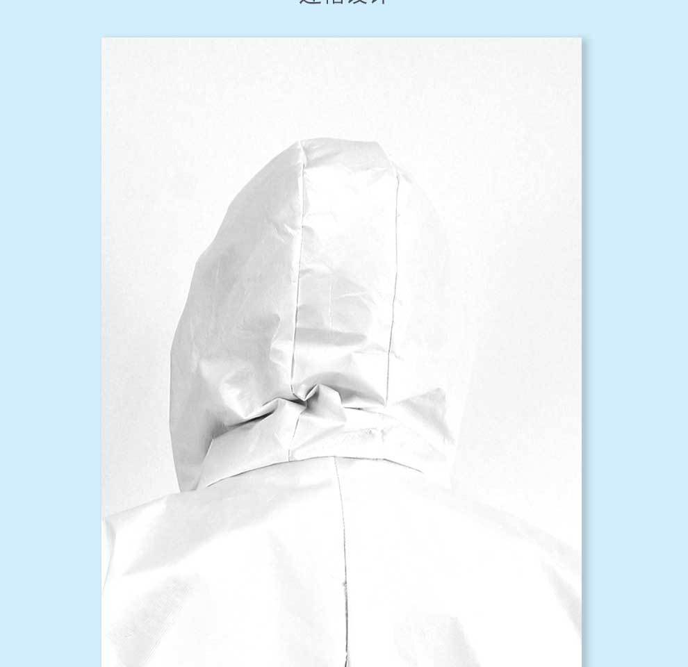 漢盾HD-BP616帶帽連體式限次使用工業防護服5