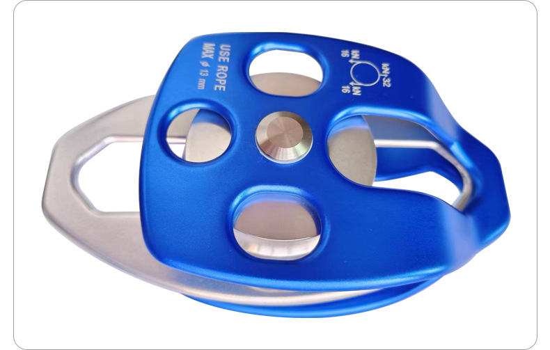 移動側板式雙滑輪救援溜索橫渡活動滑輪10