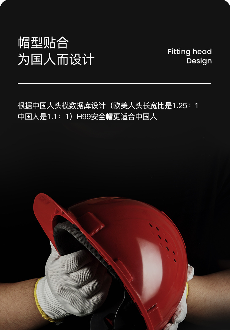 霍尼韋爾H99RA115S ABS紅色安全帽 H99S系列帶透氣孔9