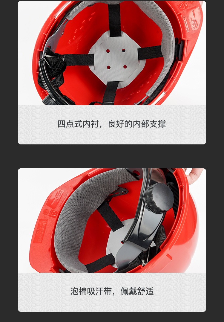 霍尼韋爾H99RA115S ABS紅色安全帽 H99S系列帶透氣孔16