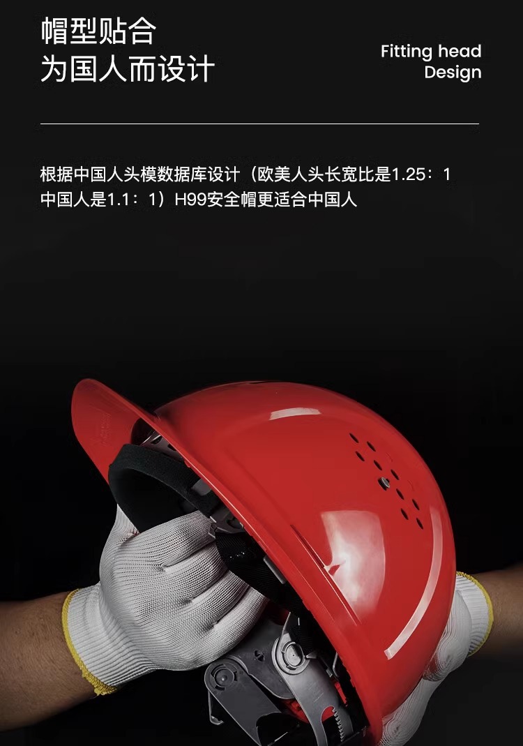 霍尼韋爾L99RS115S PE紅色安全帽 L99S系列安全帽9