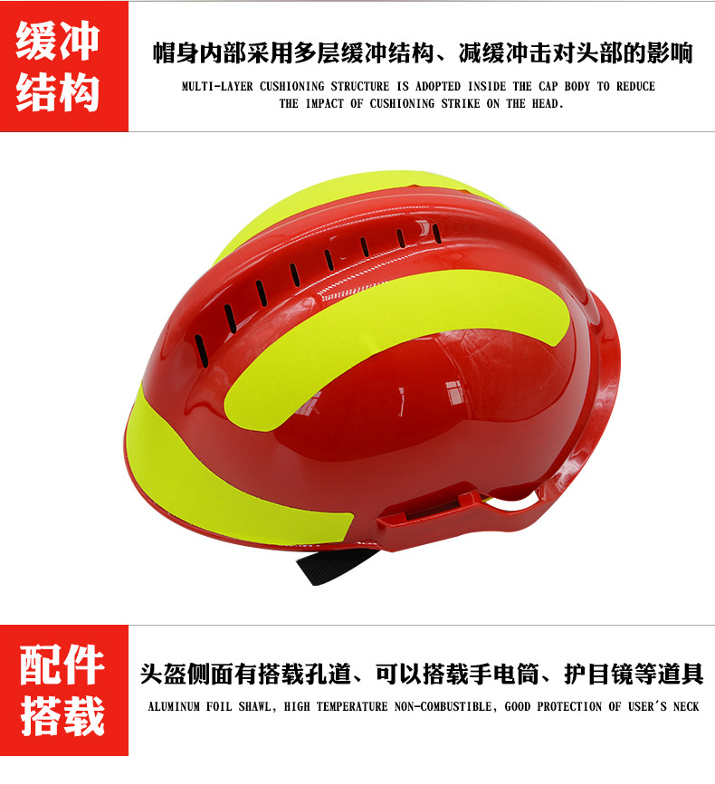 定和DH3103阻燃消防頭盔3C認證7