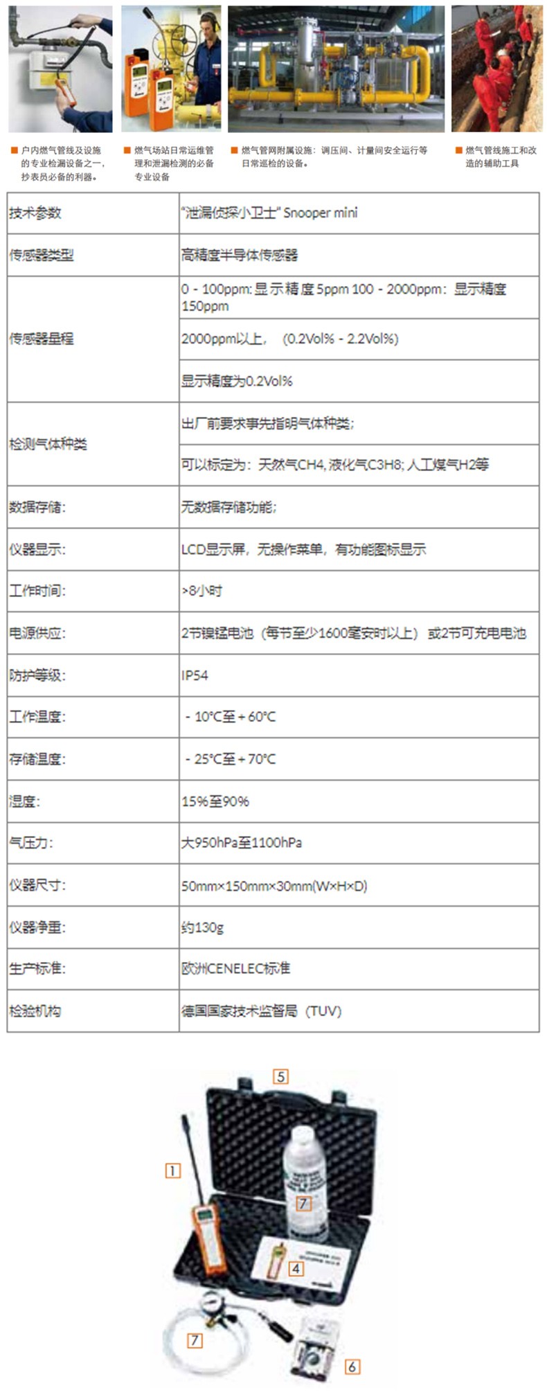 SEWERIN豎威SNOOPER mini袖珍式可燃氣泄漏檢測儀標準款