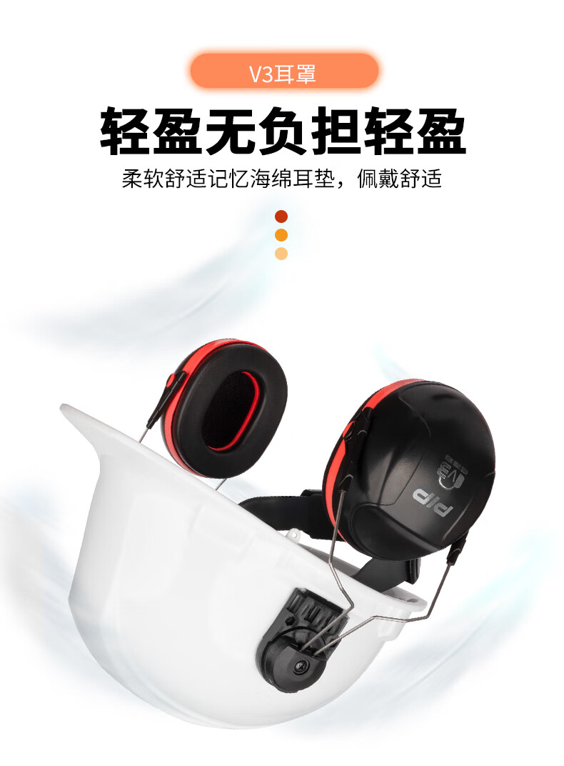 PIP 263-V3CM高強度塑膠頭盔插槽式防噪音耳罩4