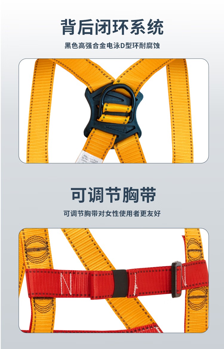PIP H002-G經(jīng)濟款雙掛點全身式安全帶5