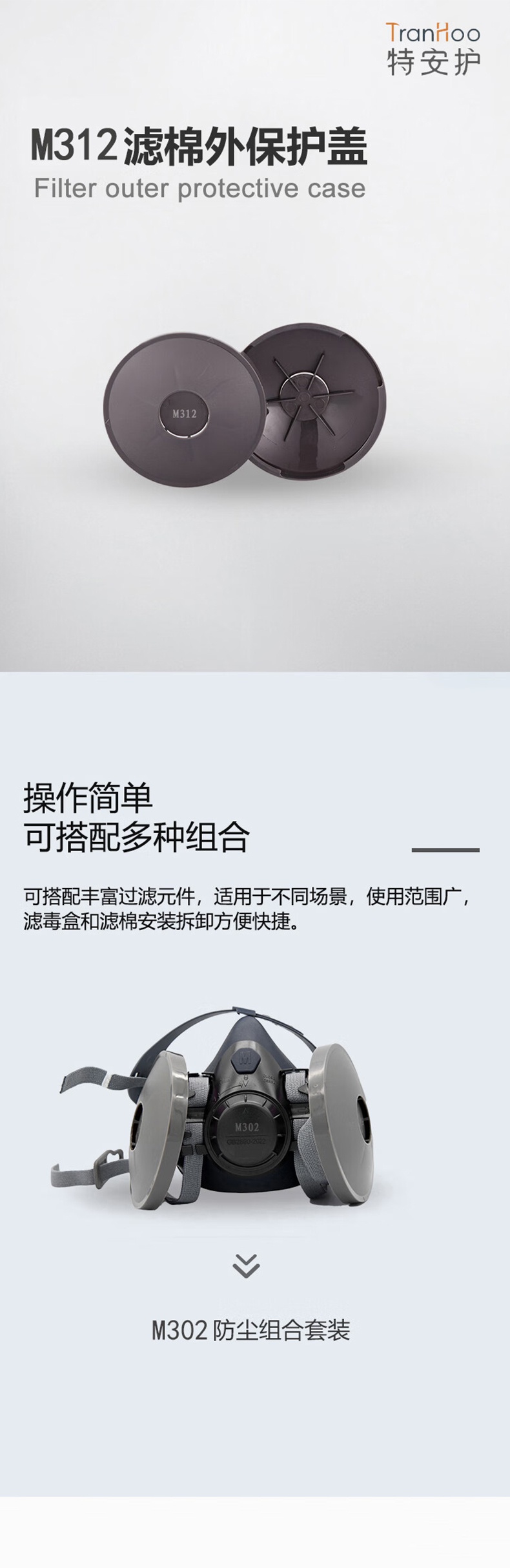 特安護(hù)M312雙罐面罩配件濾棉蓋1.jpg