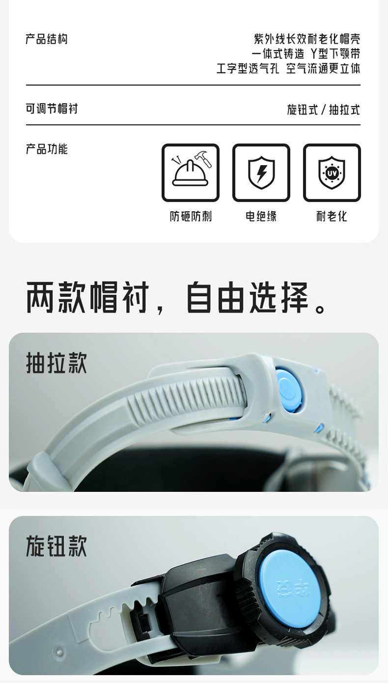 海華HH-A3型防砸防刺電絕緣工程ABS安全帽2