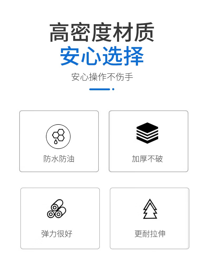 STANLEY史丹利ST5820藍色耐用性一次性丁腈手套2