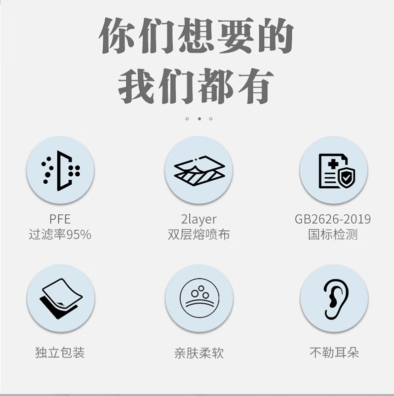 STANLEY史丹利ST2104白色折疊帶閥耳帶式KN95防塵口罩2